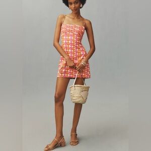 Anthropologie Linen Mini Dress